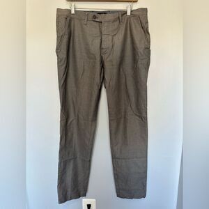 Ted Baker Men’s CLAIEL Semi Plain Grey Trousers 34 pants